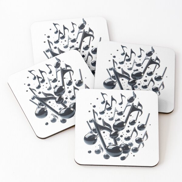 Item preview, Bright eighth notes floating designed and sold by FusiTink.