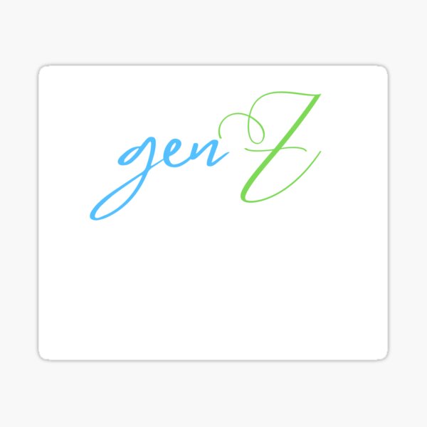 Vista previa del artículo con la obra «Genz para zoomers», diseñado y vendido por MoversPlus.
