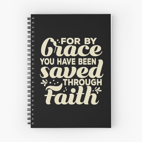 Item preview, Bible verse about Faith and Grace - salvation by grace through faith alone designed and sold by GraphicDream.