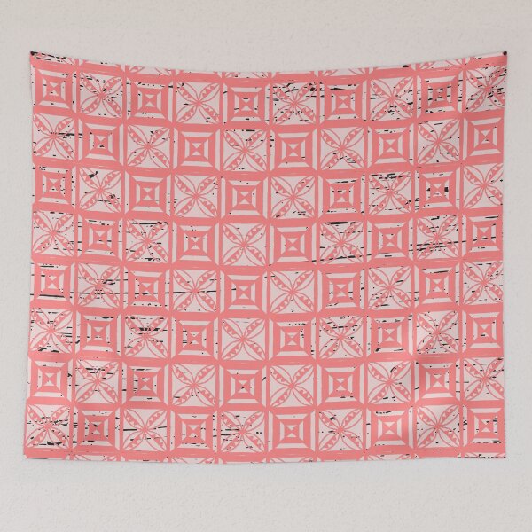 Item preview, Fata 'o Tu'i Tonga Tongan Traditional Polynesian Pink Pattern designed and sold by InkKiai.