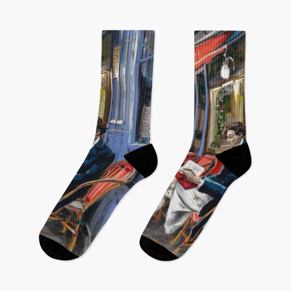 Item preview, Reading in a Paris Café……Art by Carraann | Café de Paris.  designed and sold by CARRAANN.