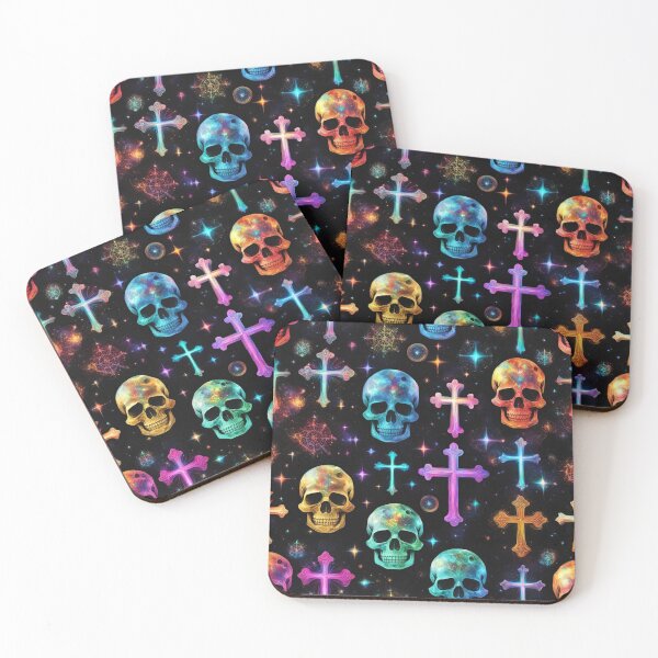 Item preview, skull n cross colored designed and sold by TheDarkVault.