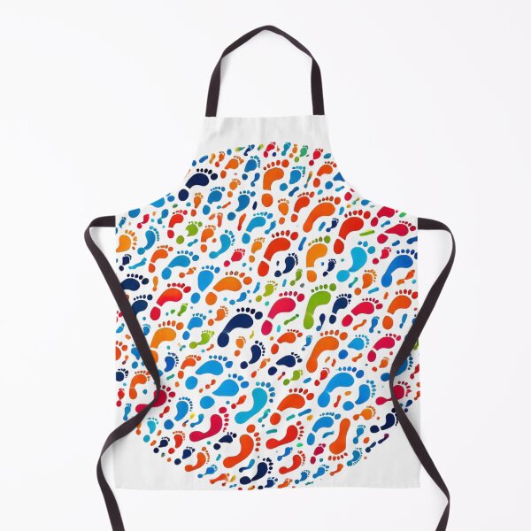 Item preview, Colorful foot prints designed and sold by FusiTink.