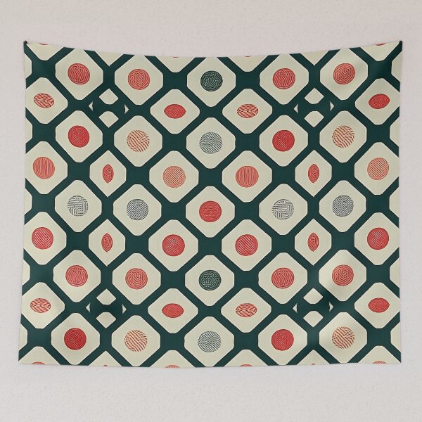 Item preview, Mid Century Modern Retro Geometric Pattern designed and sold by jessephotoart.
