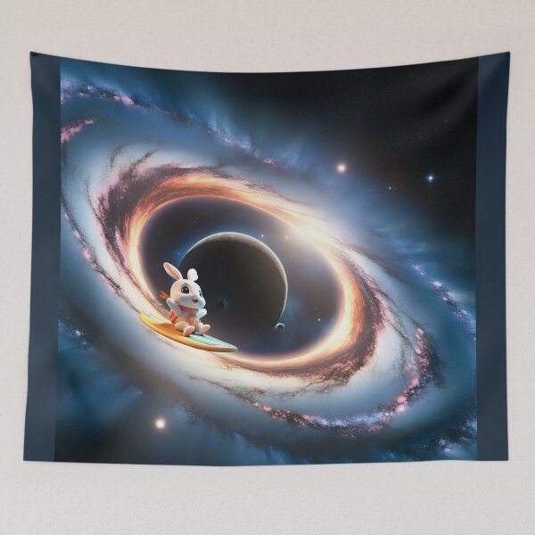 Item preview, Cowabunga Bunnies in Space 24, Surfing the Black Hole designed and sold by Randall Bennett.