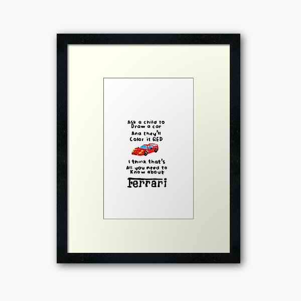 Item preview, Enzo Ferrari Quote designed and sold by MotoMavericks.