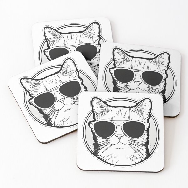 Item preview, Cool cat with sunglasses designed and sold by ArtKae.