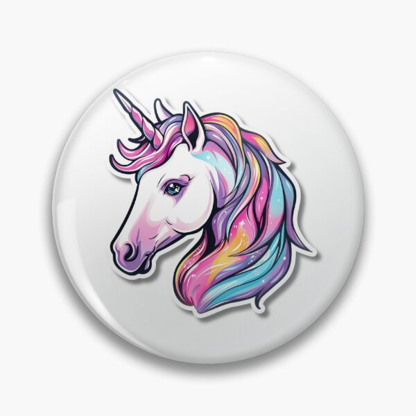 Item preview, Cartoon Rainbow Unicorn Illustration With Large Eyes designed and sold by Reichcorp.