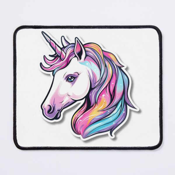 Item preview, Cartoon Rainbow Unicorn Illustration With Large Eyes designed and sold by Reichcorp.