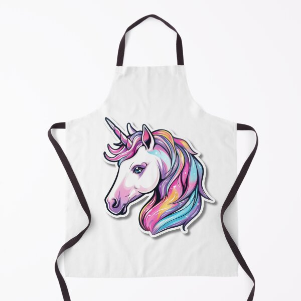 Item preview, Cartoon Rainbow Unicorn Illustration With Large Eyes designed and sold by Reichcorp.