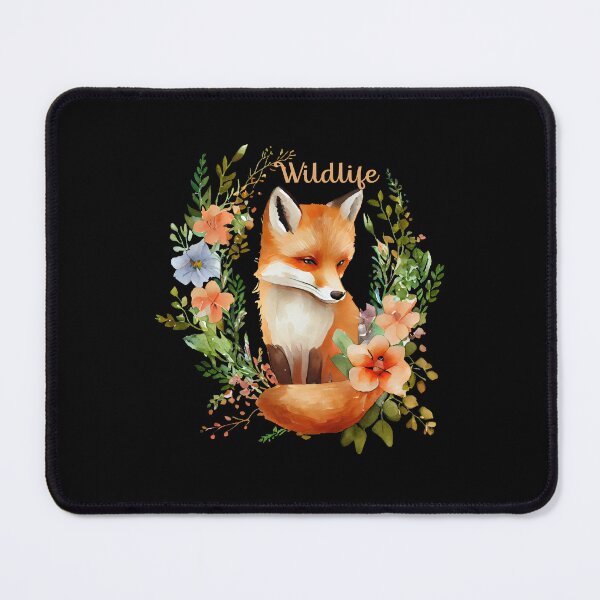 Item preview, Beautiful fox with flowers designed and sold by AnyMar2023.