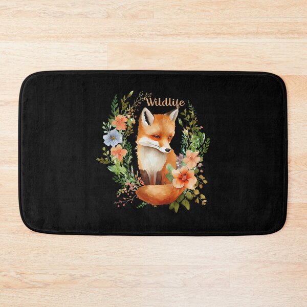 Item preview, Beautiful fox with flowers designed and sold by AnyMar2023.