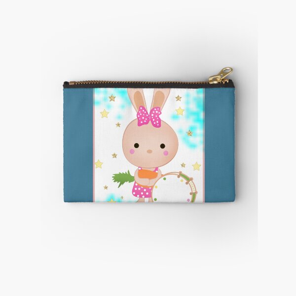 Item preview, Cute rabbit with drums in blue sky background with stars designed and sold by fuzzyfox.