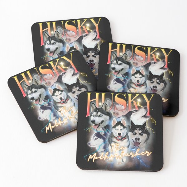 Item preview, Husky The Motherfurker Bootleg 90s cute dogs design designed and sold by Teez Haven.