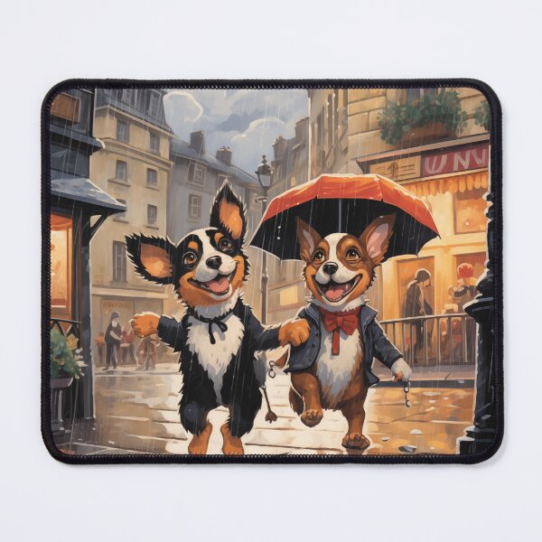 Item preview, Dogs Playing In The Rain designed and sold by Rtymer.