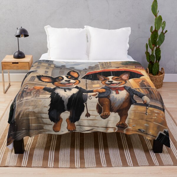 Item preview, Dogs Playing In The Rain designed and sold by Rtymer.