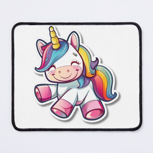 Item preview, Cartoon Rainbow Unicorn Illustration With Large Eyes designed and sold by Reichcorp.