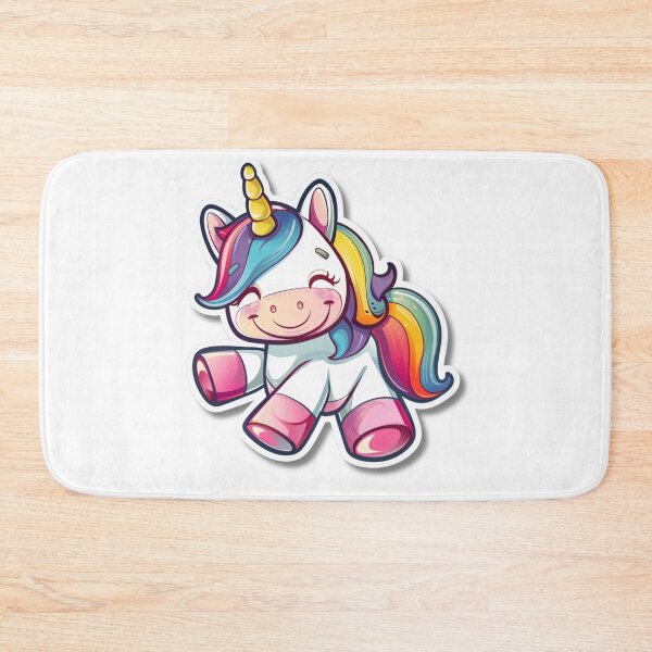 Item preview, Cartoon Rainbow Unicorn Illustration With Large Eyes designed and sold by Reichcorp.