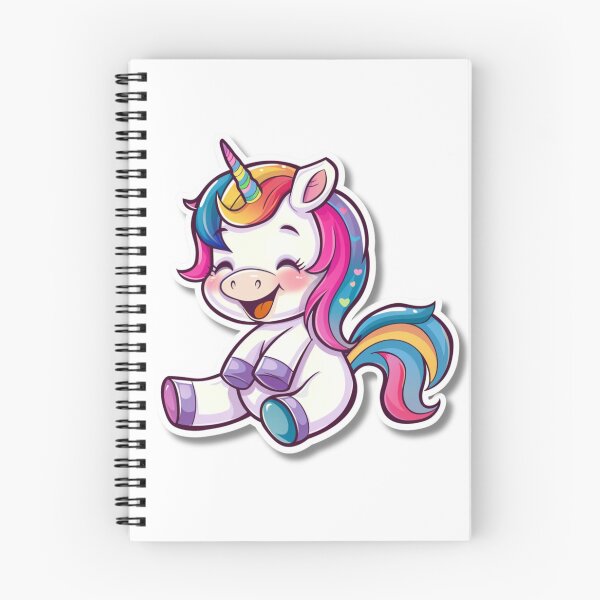 Item preview, Cartoon Rainbow Unicorn Illustration With Large Eyes designed and sold by Reichcorp.