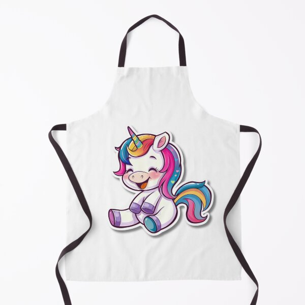 Item preview, Cartoon Rainbow Unicorn Illustration With Large Eyes designed and sold by Reichcorp.