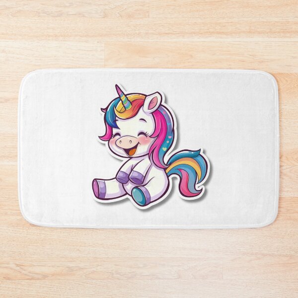 Item preview, Cartoon Rainbow Unicorn Illustration With Large Eyes designed and sold by Reichcorp.