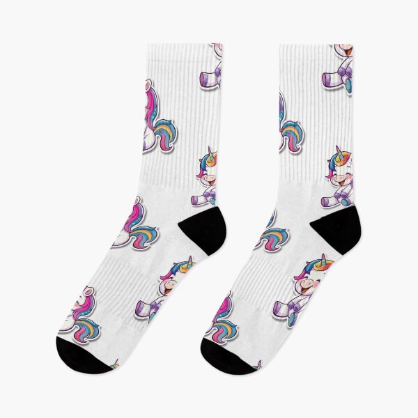 Item preview, Cartoon Rainbow Unicorn Illustration With Large Eyes designed and sold by Reichcorp.