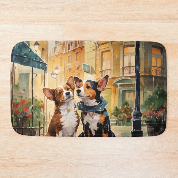 Item preview, Dogs Playing In The Rain designed and sold by Rtymer.