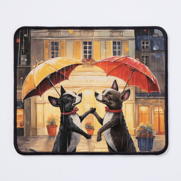 Item preview, Dogs Playing In The Rain designed and sold by Rtymer.