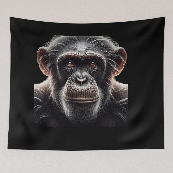 Item preview, Realistic Chimpanzee Face T-shirt Wildlife Art designed and sold by IKOK.