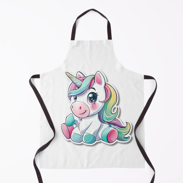 Item preview, Cartoon Rainbow Unicorn Illustration With Large Eyes designed and sold by Reichcorp.