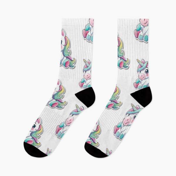 Item preview, Cartoon Rainbow Unicorn Illustration With Large Eyes designed and sold by Reichcorp.