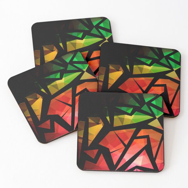 Item preview, Pattern with rainbow color peaces of glass designed and sold by fuzzyfox.