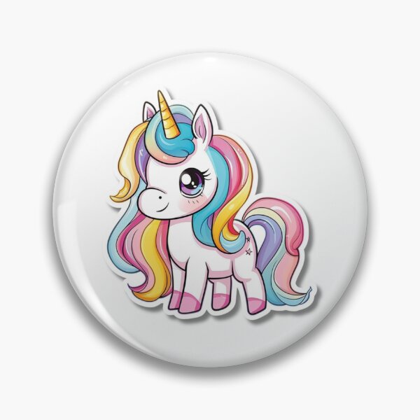 Item preview, Cartoon Rainbow Unicorn Illustration With Large Eyes designed and sold by Reichcorp.