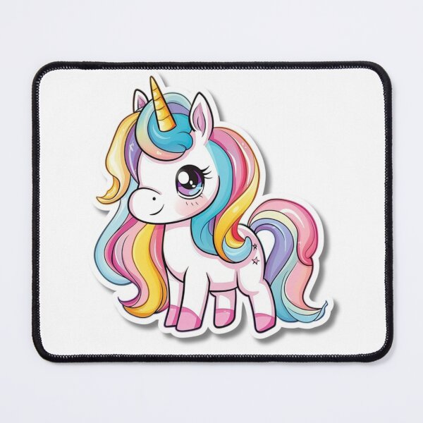 Item preview, Cartoon Rainbow Unicorn Illustration With Large Eyes designed and sold by Reichcorp.