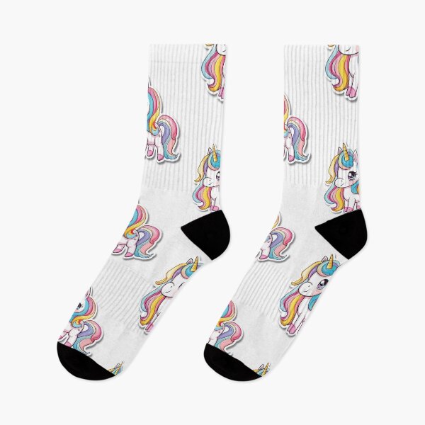 Item preview, Cartoon Rainbow Unicorn Illustration With Large Eyes designed and sold by Reichcorp.