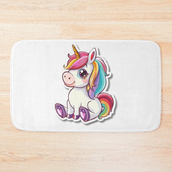 Item preview, Cartoon Rainbow Unicorn Illustration With Large Eyes designed and sold by Reichcorp.