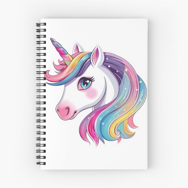 Item preview, Cartoon Rainbow Unicorn Illustration With Large Eyes designed and sold by Reichcorp.