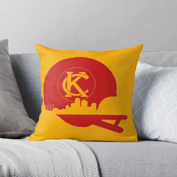 KC Skyline Helmet Throw Pillow