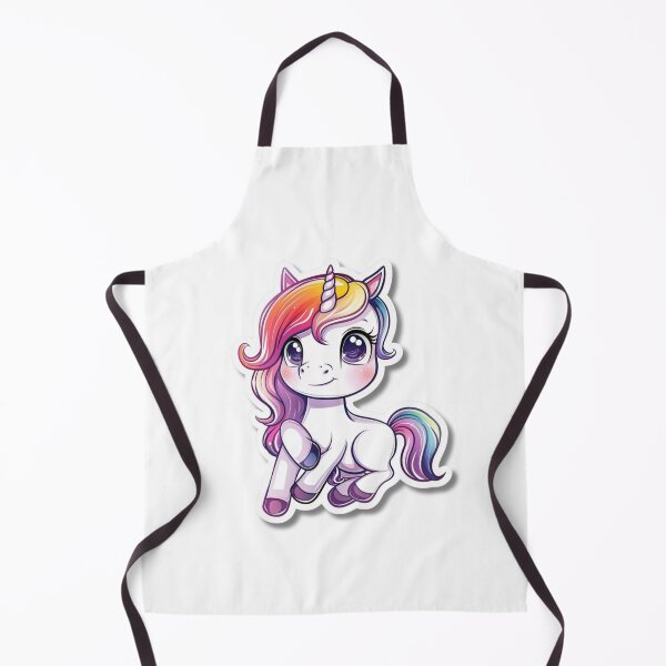 Item preview, Cartoon Rainbow Unicorn Illustration With Large Eyes designed and sold by Reichcorp.