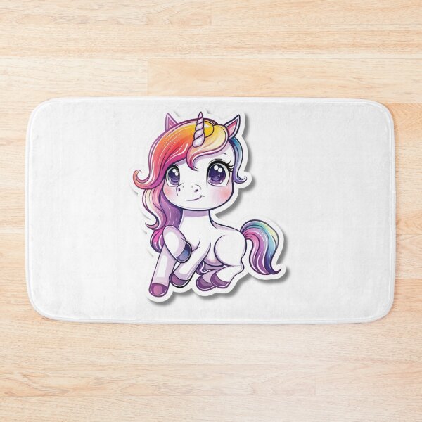Item preview, Cartoon Rainbow Unicorn Illustration With Large Eyes designed and sold by Reichcorp.
