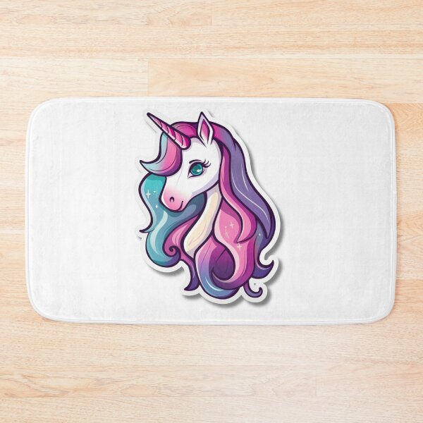 Item preview, Cartoon Rainbow Unicorn Illustration With Large Eyes designed and sold by Reichcorp.