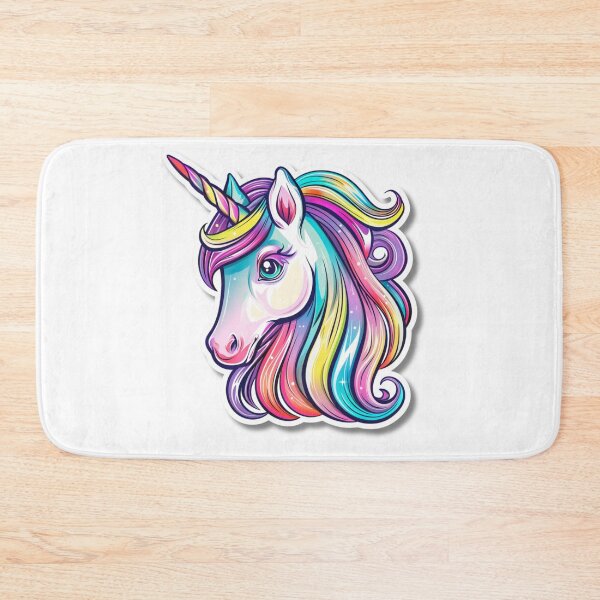 Item preview, Cartoon Rainbow Unicorn Illustration With Large Eyes designed and sold by Reichcorp.