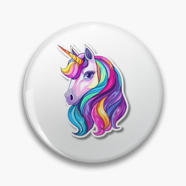 Item preview, Cartoon Rainbow Unicorn Illustration With Large Eyes designed and sold by Reichcorp.