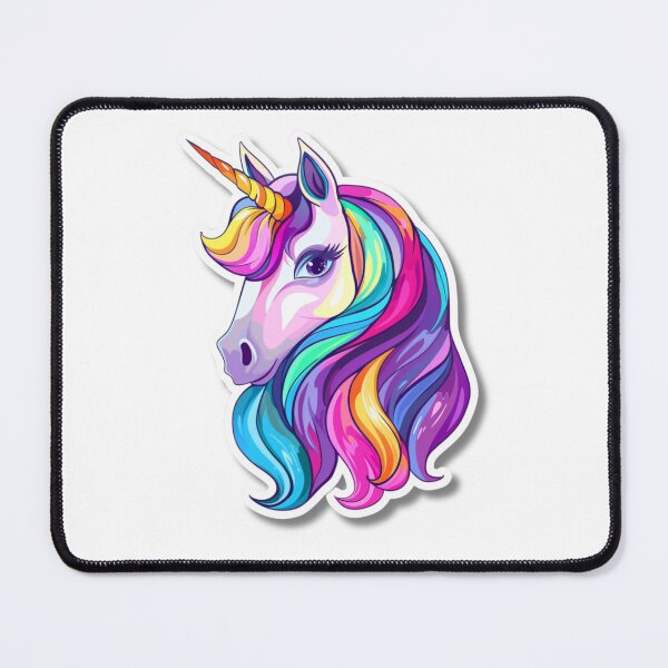 Item preview, Cartoon Rainbow Unicorn Illustration With Large Eyes designed and sold by Reichcorp.