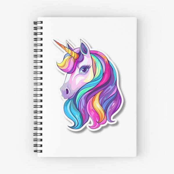 Item preview, Cartoon Rainbow Unicorn Illustration With Large Eyes designed and sold by Reichcorp.