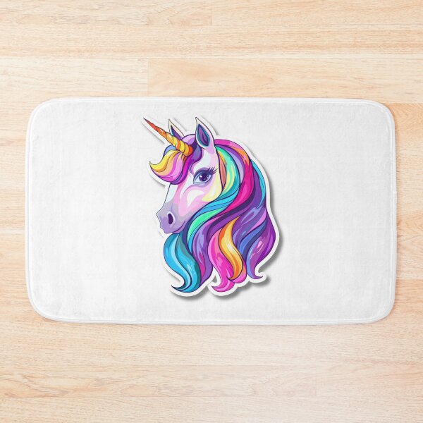 Item preview, Cartoon Rainbow Unicorn Illustration With Large Eyes designed and sold by Reichcorp.