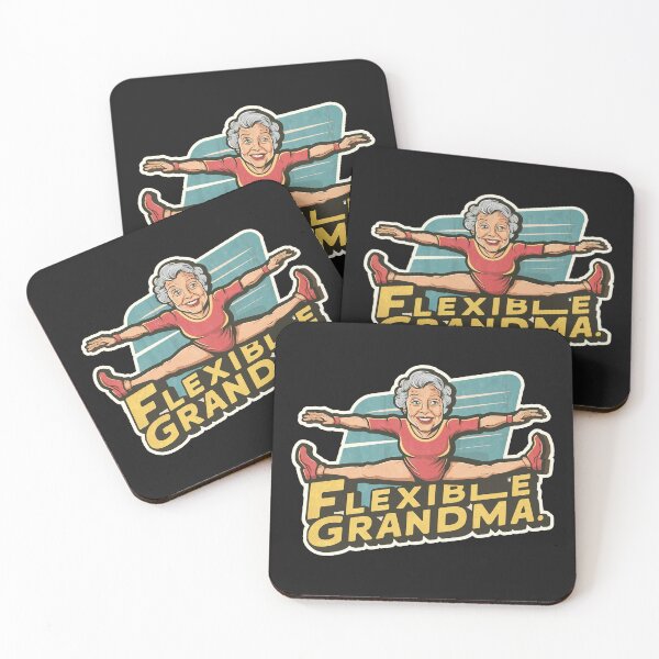 Item preview, ''Flexible Grandma'' Camiseta divertida para hacer ejercicio con la abuela Kawaii designed and sold by Witty Shirts.