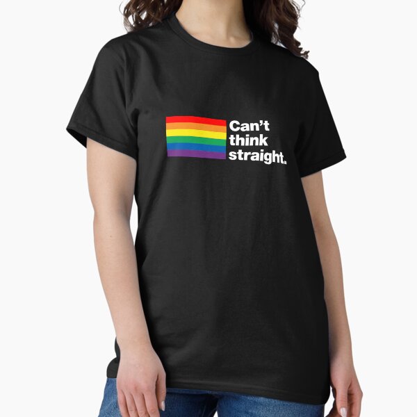 Item preview, Can't think straight | 6 Colour Rainbow Flag Edition designed and sold by chestify.