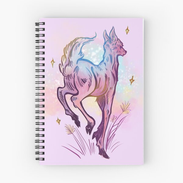 Item preview, fairy deer galloping magic clouds  designed and sold by CaptainRingtail.