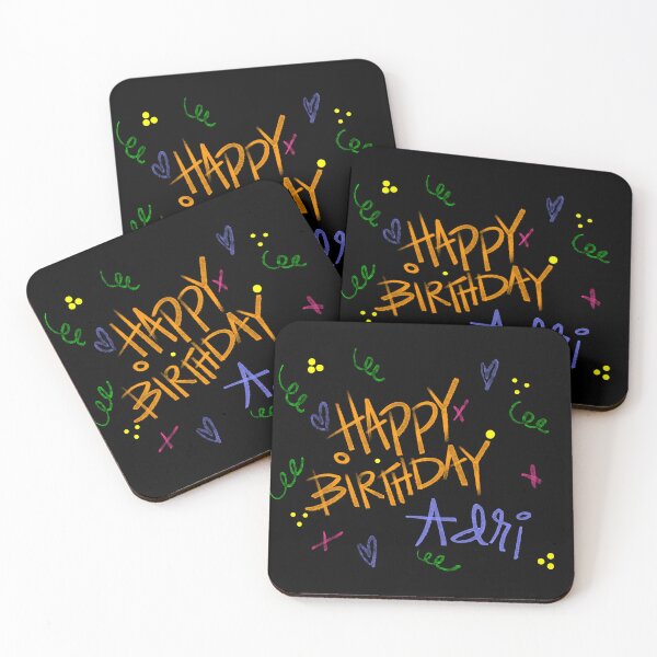 Item preview, HAPPY BIRTHDAY ADRI CUSTOM NAME  designed and sold by GIVENGRACE.ART.